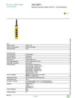 Datasheet for Schneider Electric XACA871, EAN: 3389110645125