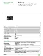 Datasheet for Schneider Electric XENC1141, EAN: 3389110643060