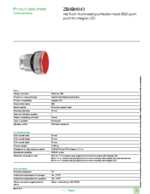 Datasheet for Schneider Electric ZB4BH043, EAN: 3389110122671
