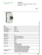 Datasheet for Schneider Electric GV2P14, EAN: 3389110213492