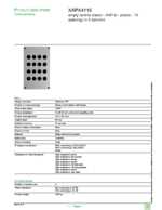 Datasheet for Schneider Electric XAPA4116, EAN: 3389110313222