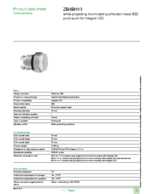 Datasheet for Schneider Electric ZB4BH13, EAN: 3389110890044