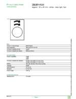 Datasheet for Schneider Electric ZB2BY4920, EAN: 3389110645637