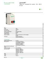Datasheet for Schneider Electric LE1D18P7, EAN: 3389110541366 Datasheet for Schneider Electric LE1D18P7, EAN: 3389110541366