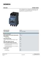 Datasheet for Siemens 3RV20214EA40, EAN: 4011209748354