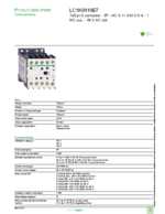Datasheet for Schneider Electric LC1K0910E7, EAN: 3389110374766 Datasheet for Schneider Electric LC1K0910E7, EAN: 3389110374766