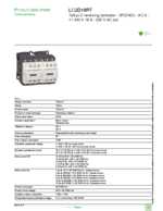Datasheet for Schneider Electric LC2D18P7, EAN: 3389110386639 Datasheet for Schneider Electric LC2D18P7, EAN: 3389110386639