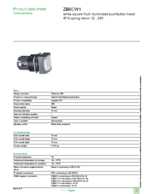 Datasheet for Schneider Electric ZB6CW1, EAN: 3389110775983