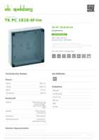 Datasheet for Spelsberg 13701301, EAN: 4013902933044