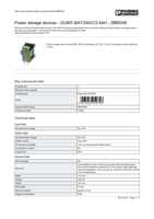 Datasheet for Phoenix Contact 2866349, EAN: 4017918959746