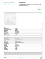 Datasheet for Schneider Electric AZ5DE0101, EAN: 3389110118681 Datasheet for Schneider Electric AZ5DE0101, EAN: 3389110118681