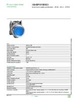 Datasheet for Schneider Electric XB4BP683B5EX, EAN: 3389118030800