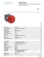 Datasheet for Schneider Electric XB4BT845EX, EAN: 3389118030138