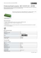 Datasheet for Phoenix Contact 1857980, EAN: 4017918144227