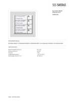 Datasheet for Siedle 200035740-00, EAN: 4015739357406