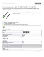 Datasheet for Phoenix Contact 1521999, EAN: 4017918968946 Datasheet for Phoenix Contact 1521999, EAN: 4017918968946