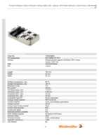 Datasheet for Weidmüller 1783520000, EAN: 4032248184620 Datasheet for Weidmüller 1783520000, EAN: 4032248184620