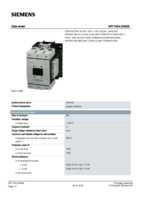 Datasheet for Siemens 3RT10543AB36, EAN: 4011209581791