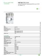Datasheet for Schneider Electric METSECT5CC010, EAN: 3303431123438