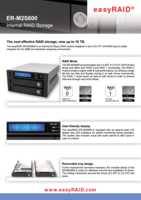 Datasheet for EasyRaid ER-M2S600