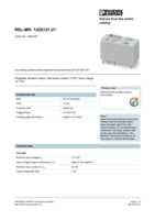Datasheet for Phoenix Contact 2961257, EAN: 4017918163525