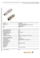 Datasheet for Weidmüller 1784780000, EAN: 4032248191864 Datasheet for Weidmüller 1784780000, EAN: 4032248191864