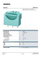 Datasheet for Siemens 3RV29175C, EAN: 4011209724648 Datasheet for Siemens 3RV29175C, EAN: 4011209724648