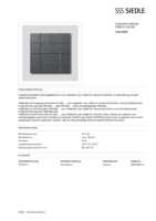 Datasheet for Siedle 200038885-00, EAN: 4015739388851