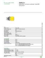 Datasheet for Schneider Electric ZB4BC54, EAN: 3389110888416
