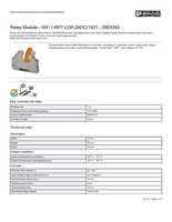 Datasheet for Phoenix Contact 2903342, EAN: 4046356732246 Datasheet for Phoenix Contact 2903342, EAN: 4046356732246