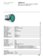 Datasheet for Schneider Electric ZB4BW333, EAN: 3389110889802