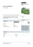 Datasheet for Phoenix Contact 2862835, EAN: 4017918907594 Datasheet for Phoenix Contact 2862835, EAN: 4017918907594