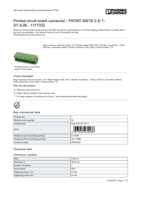Datasheet for Phoenix Contact 1777332, EAN: 4017918039486