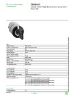 Datasheet for Schneider Electric ZB4BG05, EAN: 3389110109290