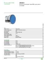 Datasheet for Schneider Electric ZB4BA6, EAN: 3389110887495