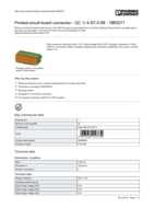 Datasheet for Phoenix Contact 1883271, EAN: 4017918157739