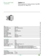 Datasheet for Schneider Electric ZB4BW113, EAN: 3389110889840