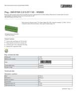 Datasheet for Phoenix Contact 1832620, EAN: 4017918122010