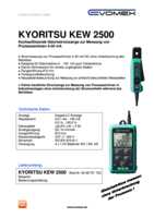 Datasheet for Kyoritsu 6398721723, EAN: 5706445251032
