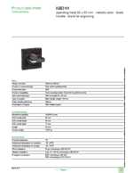 Datasheet for Schneider Electric KBD1H, EAN: 3389110980585