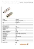 Datasheet for Weidmüller 1784790000, EAN: 4032248191871 Datasheet for Weidmüller 1784790000, EAN: 4032248191871