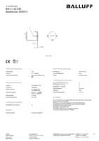 Datasheet for Balluff BIS0011 Datasheet for Balluff BIS0011