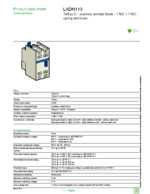 Datasheet for Schneider Electric LADN113, EAN: 3389110820997 Datasheet for Schneider Electric LADN113, EAN: 3389110820997