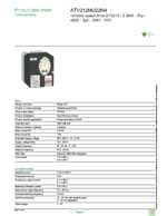 Datasheet for Schneider Electric ATV212HU22N4, EAN: 3606480322464