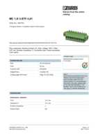 Datasheet for Phoenix Contact 1827703, EAN: 4017918050160 Datasheet for Phoenix Contact 1827703, EAN: 4017918050160