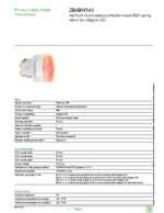 Datasheet for Schneider Electric ZB4BW543, EAN: 3389110892802