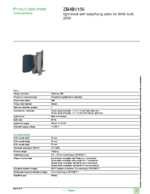 Datasheet for Schneider Electric ZB4BV156, EAN: 3389110071689