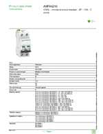 Datasheet for Schneider Electric A9F94210, EAN: 3606480084249
