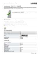 Datasheet for Phoenix Contact 1852024, EAN: 4017918108908