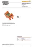 Datasheet for Weidmüller 0329761001, EAN: 4032248043729 Datasheet for Weidmüller 0329761001, EAN: 4032248043729